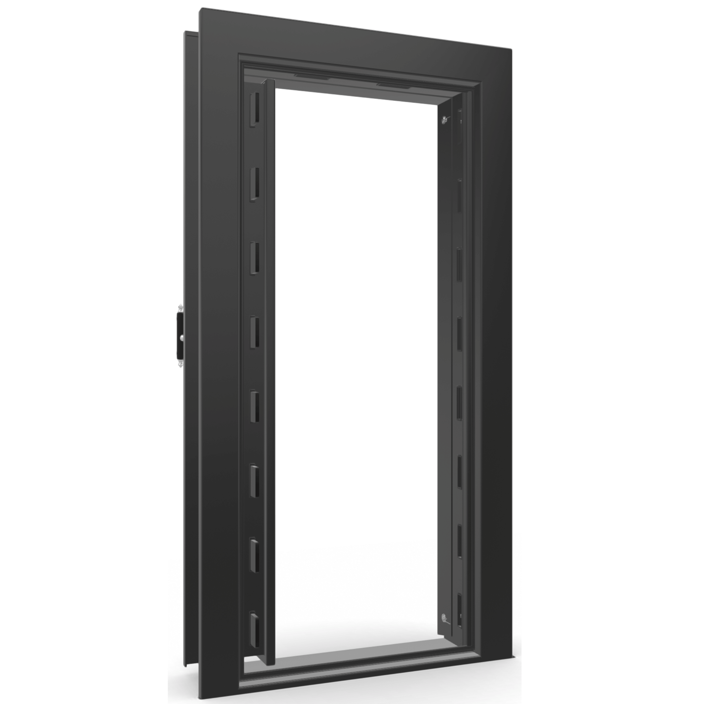 Vault Door Series | In-Swing | Left Hinge | Black Gloss | Electronic Lock - open