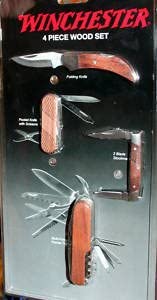 Winchester | 4 Piece Wood Handle Knife Set