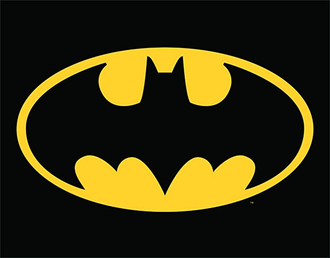 Desperate Enterprises Batman Logo Tin Sign, 16x12