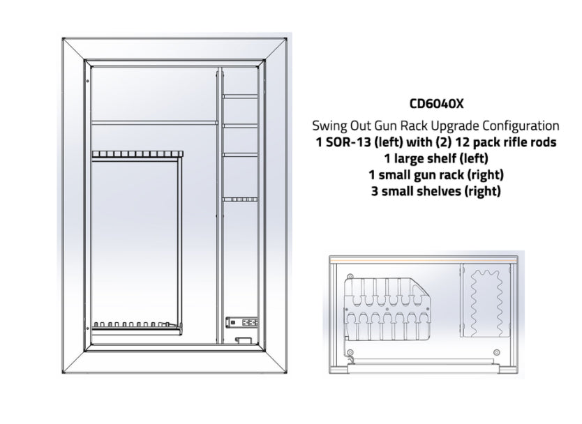 Rhino | CD6040X | Gun Safe Pearl White
