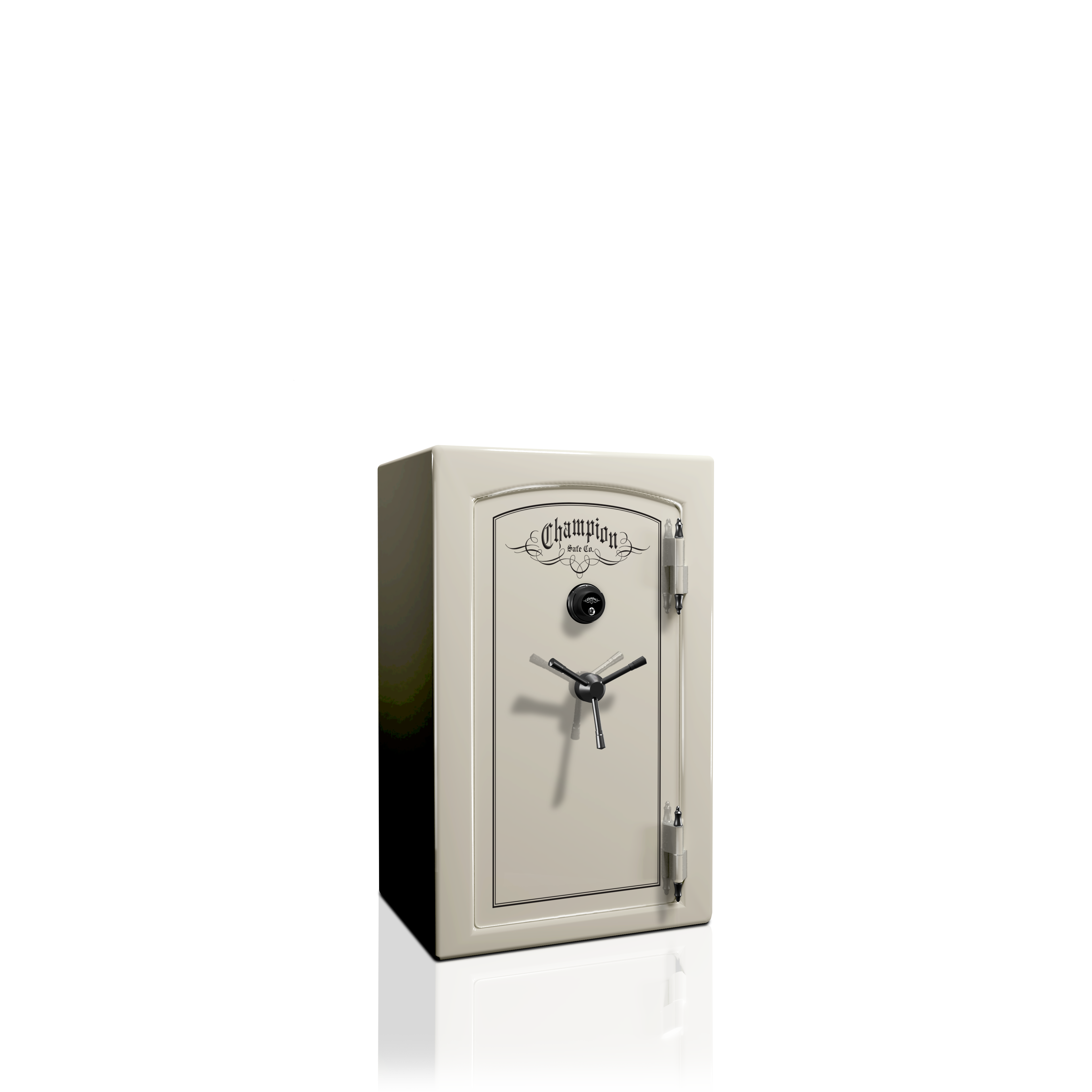 Champion Safe | ES12 | Ivory White | Black Chrome Dial | Home Safe/DISCONTINUED