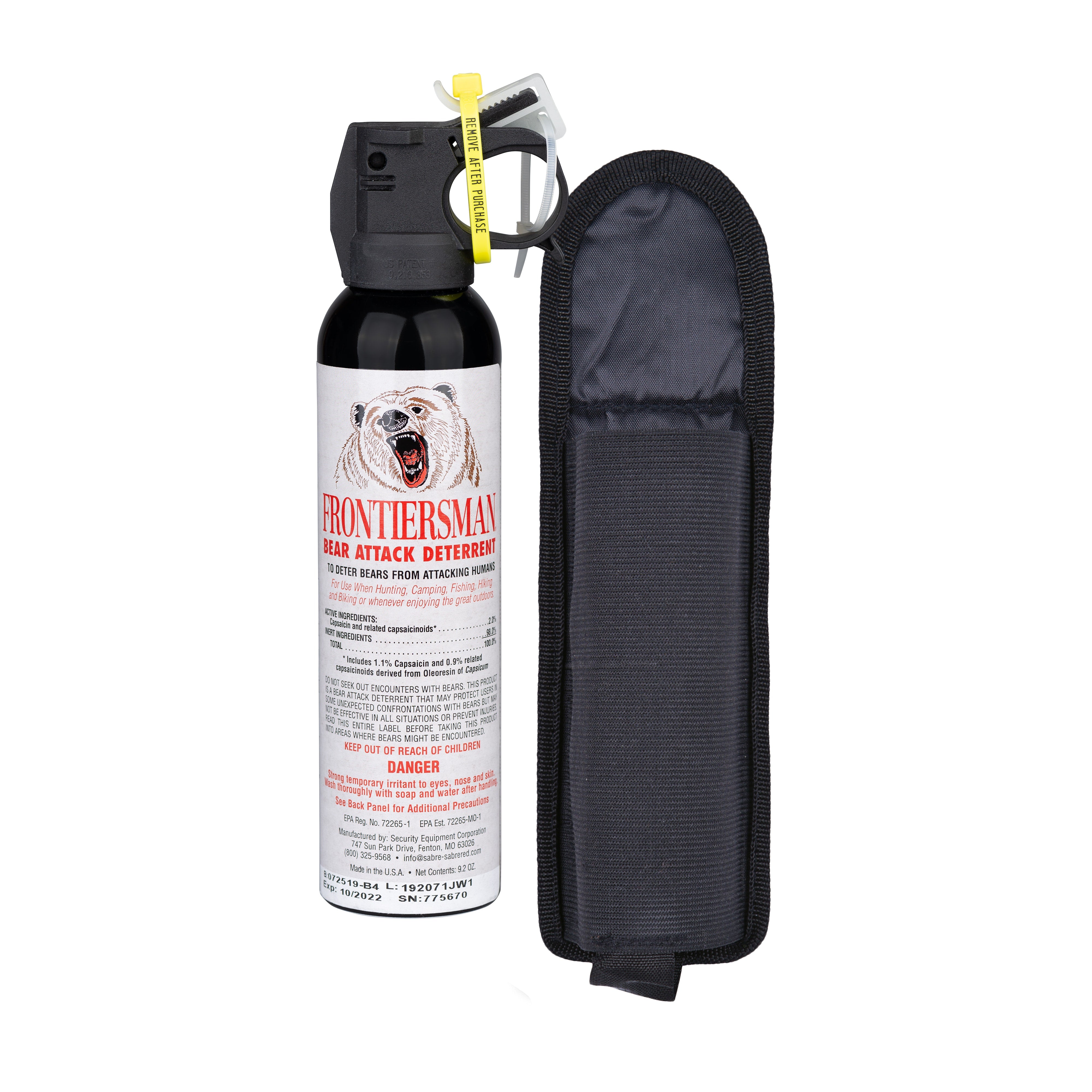 SABRE | FRONTIERSMAN 9.2 Ounce Bear Spray w/ Belt Holster
