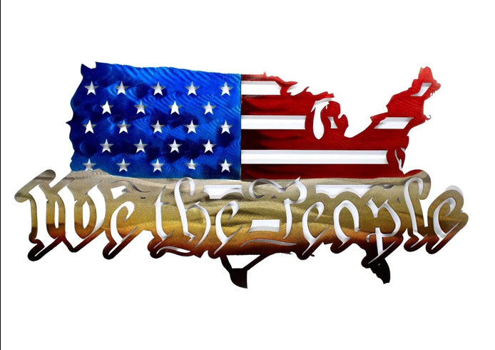 Wall Art | Reflections In Metal "We The People"/ OUT OF STOCK