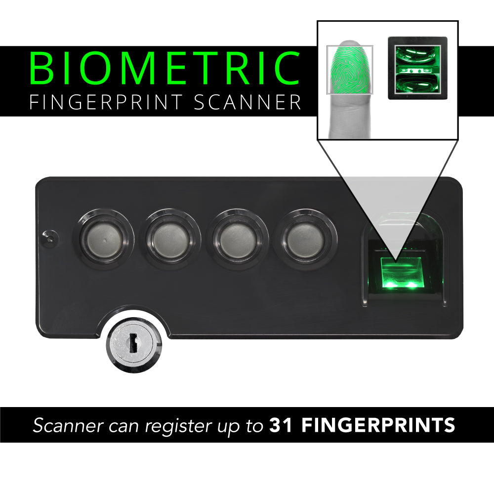 Stealth | Biometric Handgun Hanger Safe | Handgun Safe