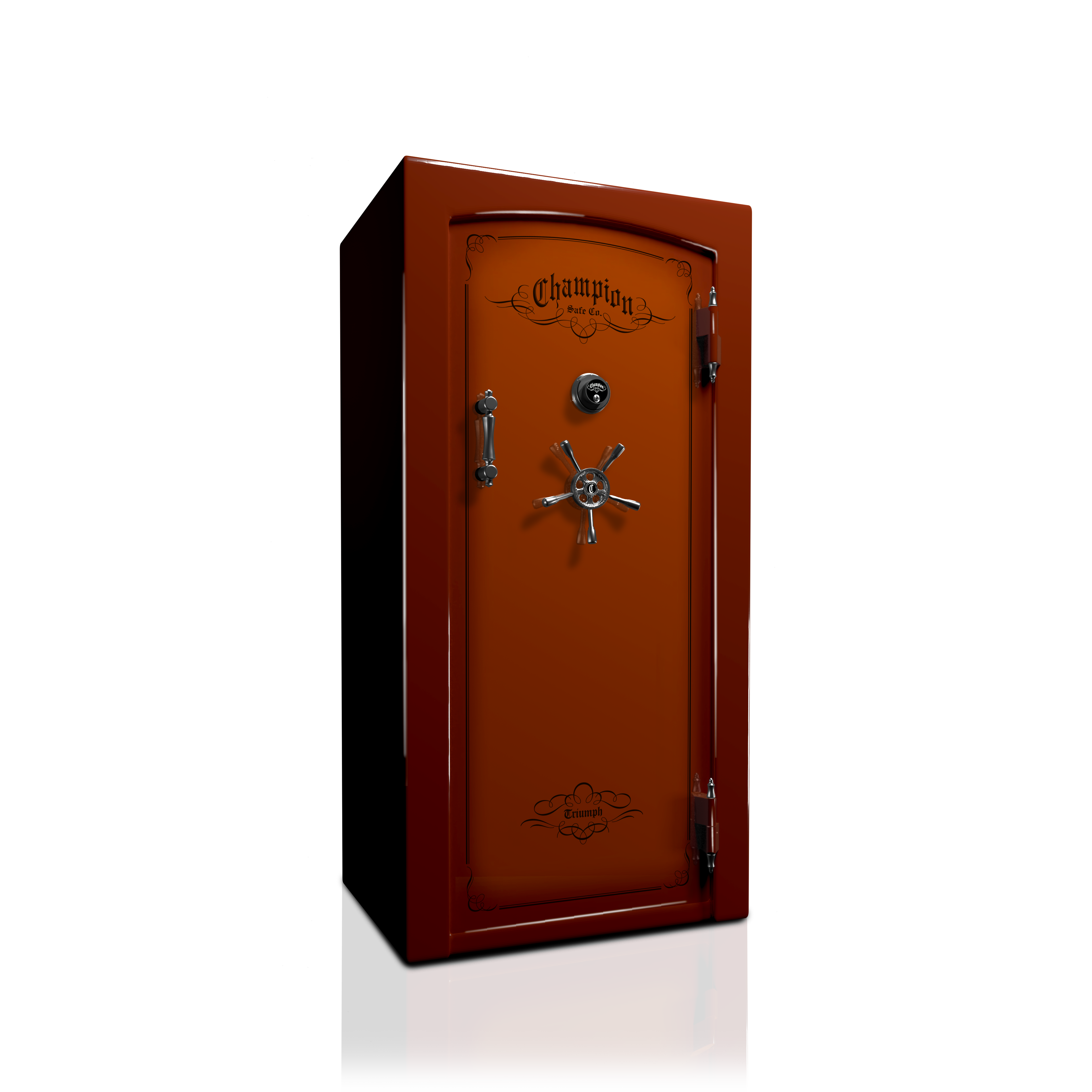 Champion Safe | TR25 | Sunburst Orange | Black Chrome Dial | Gun Safe