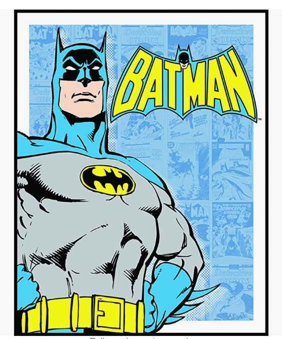 Desperate Enterprises Batman - Retro Panels Tin Sign, 12.5" W x 16" H