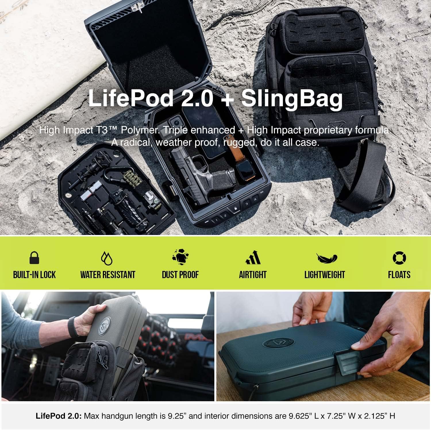 Vaultek | LifePod 2.0 + Tactical Sling Bag
