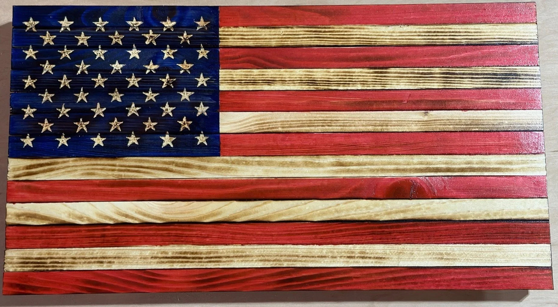 Handmade Wooden Flags