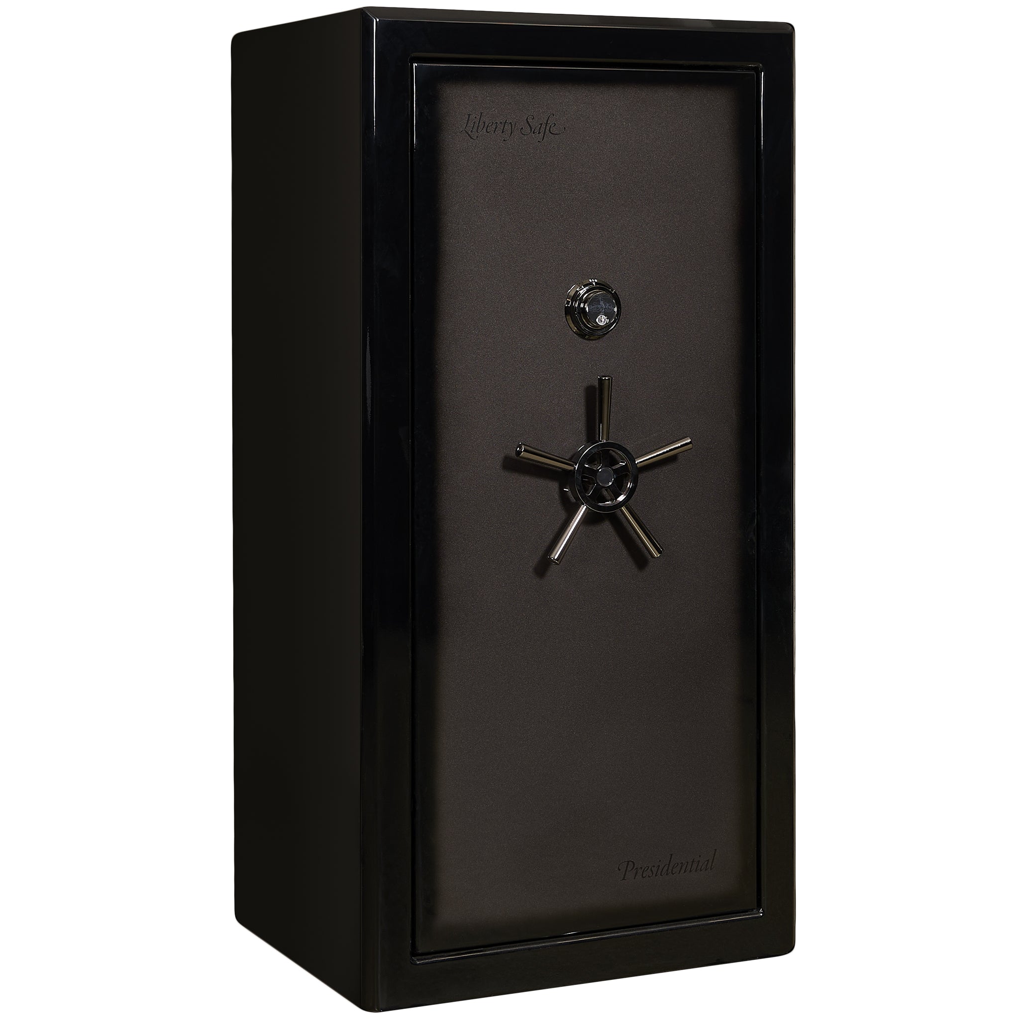Presidential Series | Level 10 Security | 2.5 Hours Fire Protection | 25 | Dimensions: 60"(H) x 30"(W) x 24.75"(D*) | Gray Charcoal Gloss | Mechanical Lock - Closed