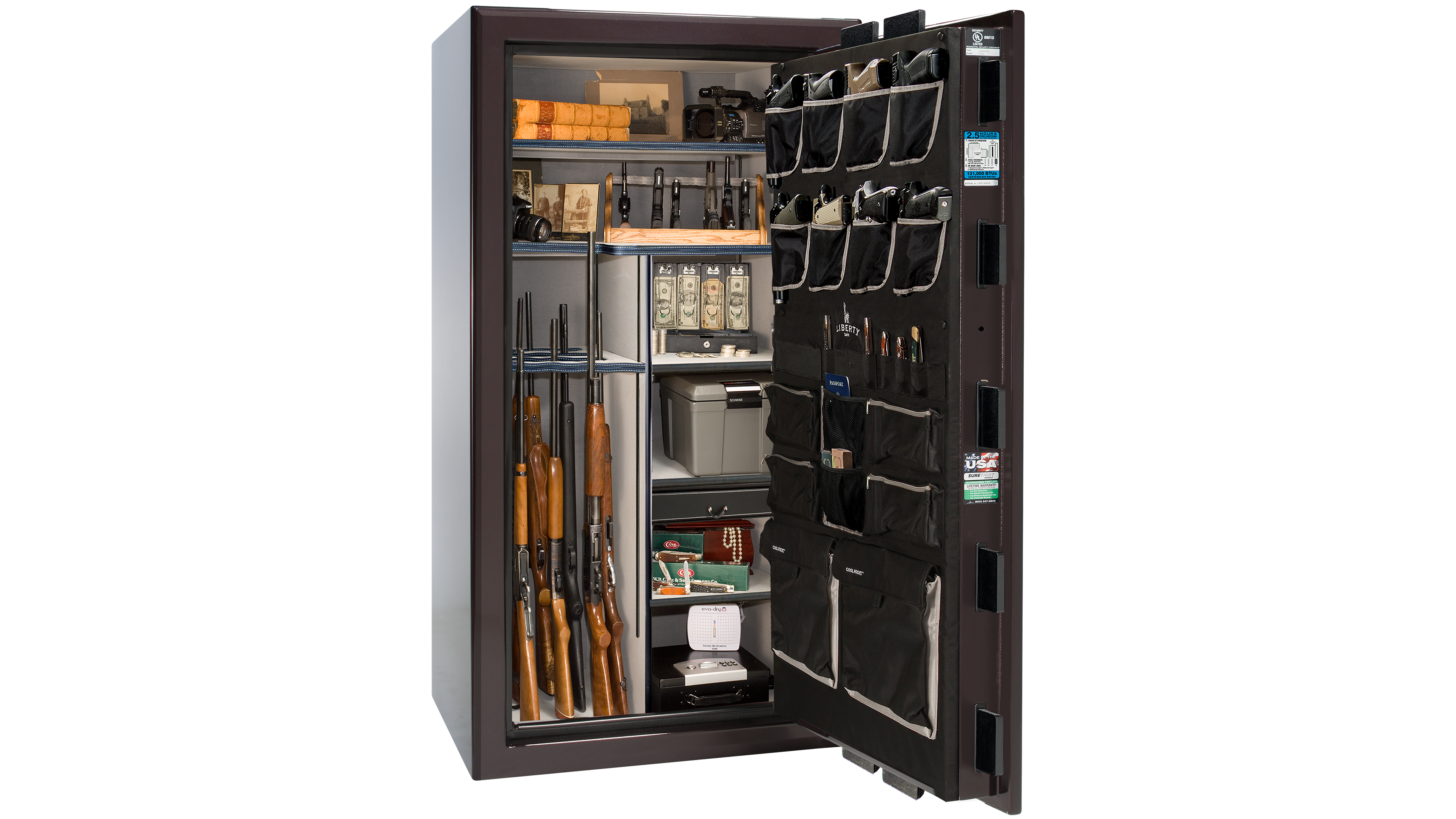 Presidential 40 Black Cherry - Open Interior