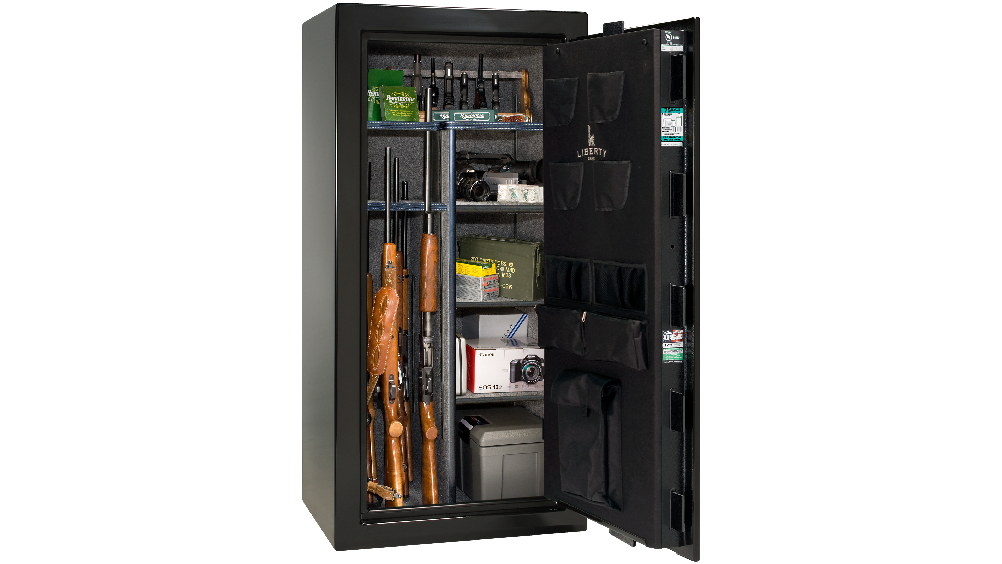Colonial 23 Black Gloss - Open Interior