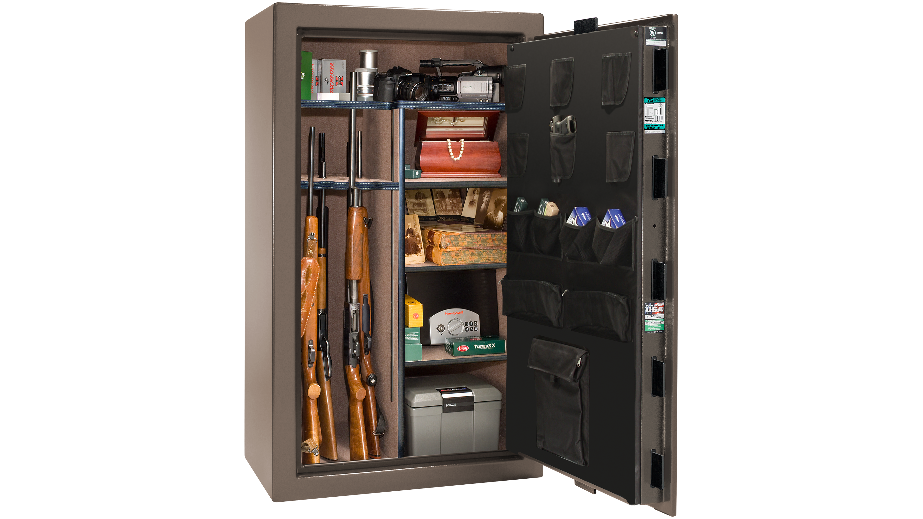 Colonial 30 Bronze Textured - Open Interior