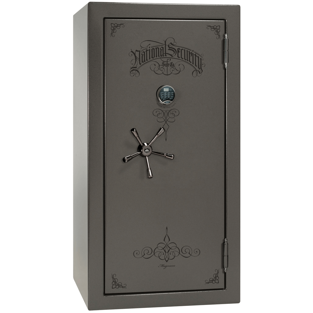 Magnum Series | Level 8 Security | 2.5 Hours Fire Protection | 25 | Dimensions: 60.5&quot;(H) x 30&quot;(W) x 28.5&quot;(D) | Burgundy Marble | Mechanical Lock