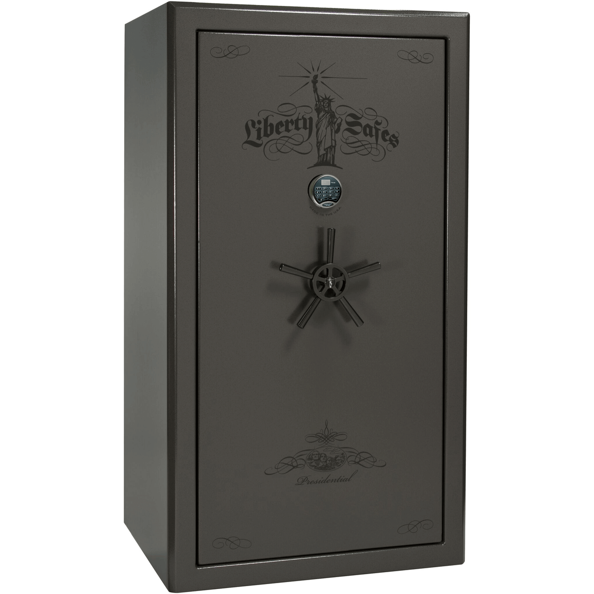 Presidential Series | Level 8 Security | 2.5 Hours Fire Protection | 50 | Dimensions: 72.5&quot;(H) x 42&quot;(W) x 32&quot;(D) | Burgundy Marble | Mechanical Lock