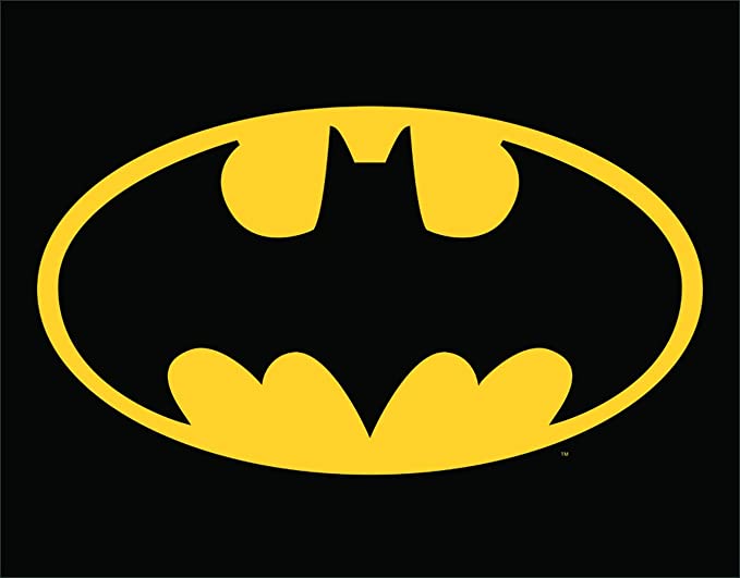 Desperate Enterprises Batman Logo Tin Sign, 16x12
