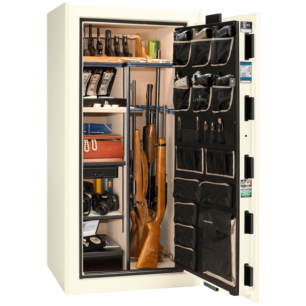 Presidential Series | Level 8 Security | 2.5 Hours Fire Protection | 25 | Dimensions: 60.5&quot;(H) x 30&quot;(W) x 28.5&quot;(D) | Blue Gloss | Electronic Lock