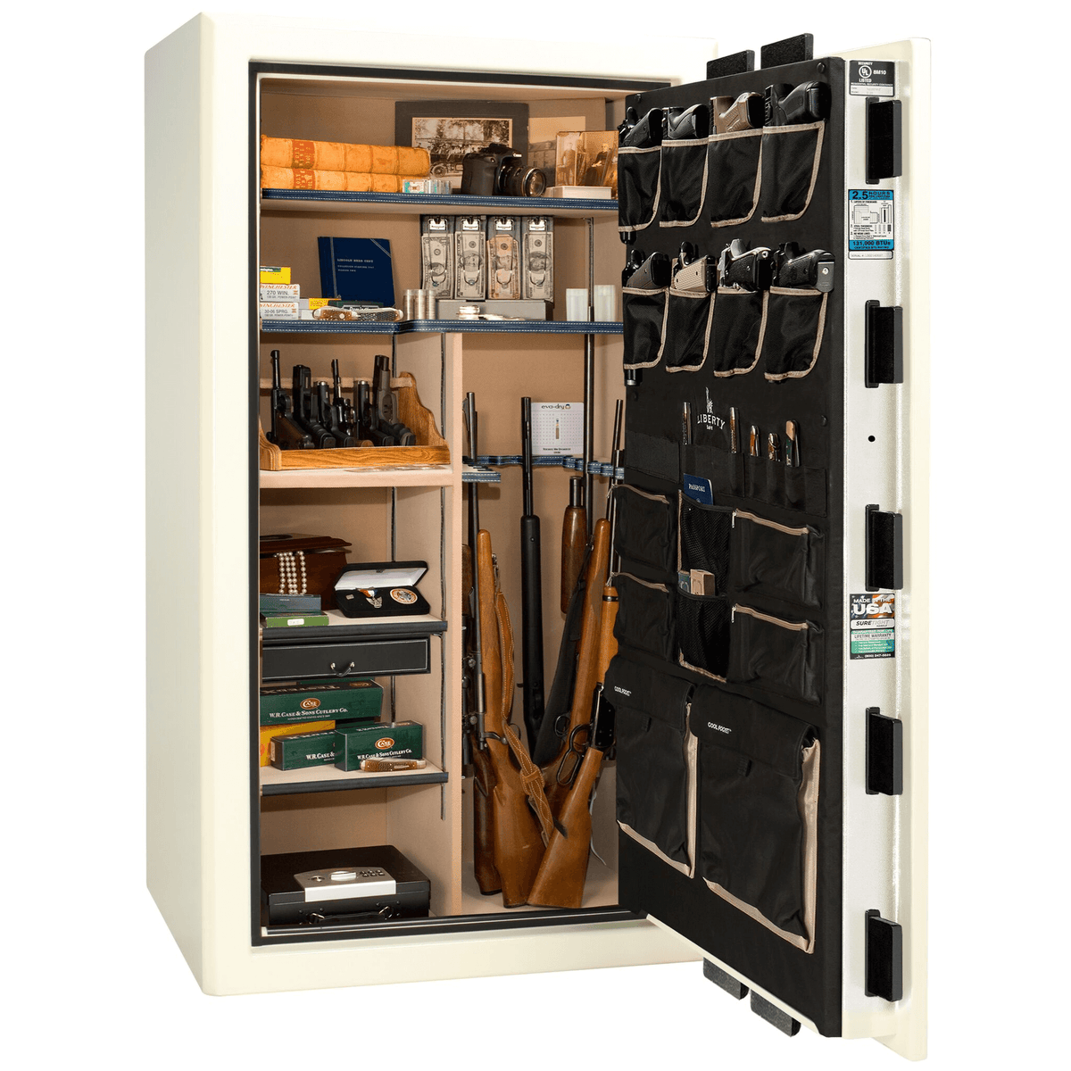 Presidential Series | Level 8 Security | 2.5 Hours Fire Protection | 50 | Dimensions: 72.5&quot;(H) x 42&quot;(W) x 32&quot;(D) | Blue Gloss | Electronic Lock