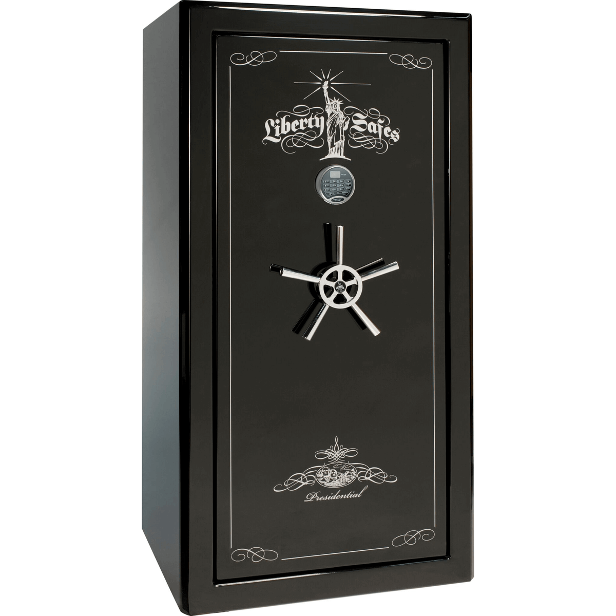 Presidential Series | Level 8 Security | 2.5 Hours Fire Protection | 40 | Dimensions: 66.5&quot;(H) x 36&quot;(W) x 32&quot;(D) | Gray Marble | Mechanical Lock