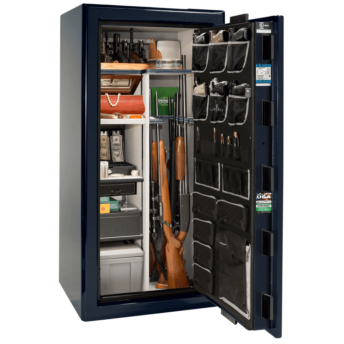 Presidential Series | Level 8 Security | 2.5 Hours Fire Protection | 40 | Dimensions: 66.5&quot;(H) x 36&quot;(W) x 32&quot;(D) | Burgundy Marble | Electronic Lock