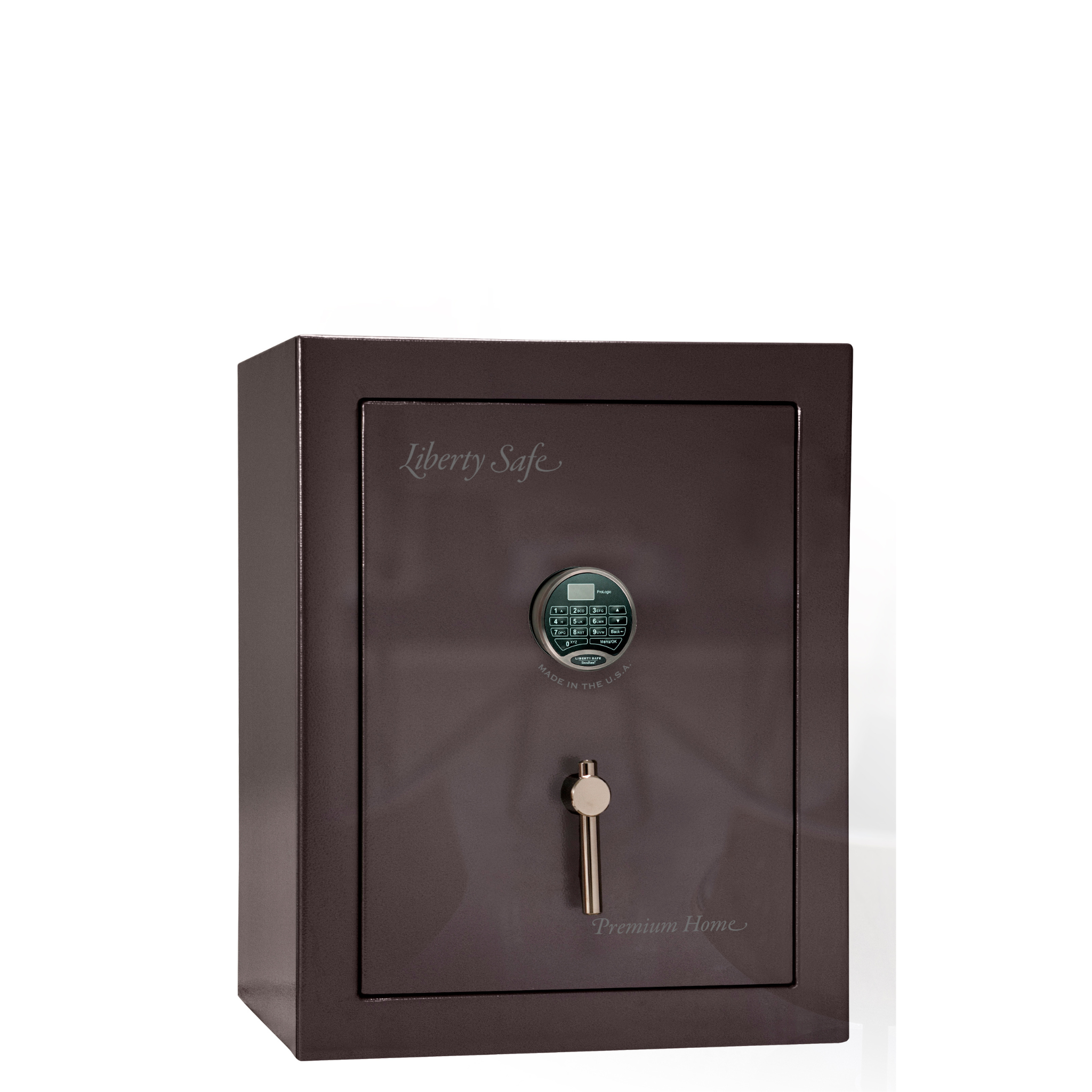 Premium Home Series | Level 7 Security | 2 Hour Fire Protection | 08 | Dimensions: 29.75"(H) x 24.5"(W) x 19"(D) | Black Cherry Gloss - Closed Door