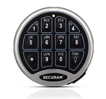 SECURAM | SAFELOGIC BACKLIT | ELECTRONIC LOCK