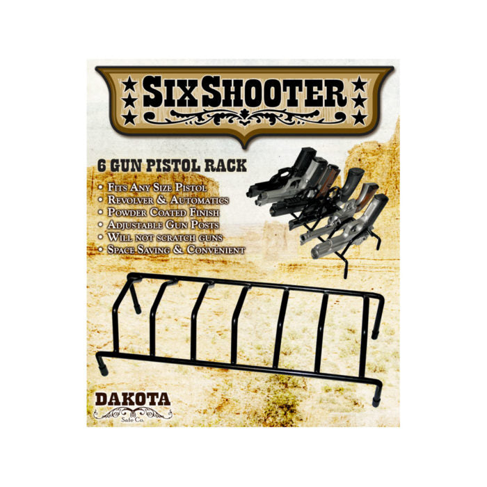 Dakota Six Shooter Six Gun Pistol Rack 1
